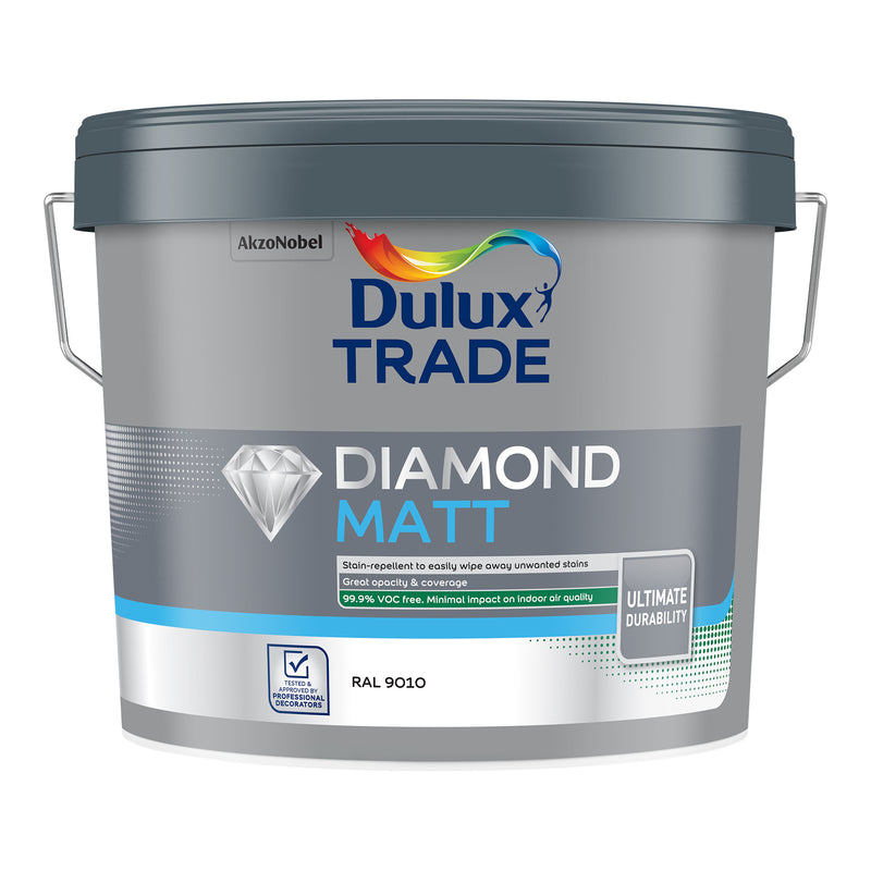 Dulux Trade Airsure Diamond Matt RAL9010 10L