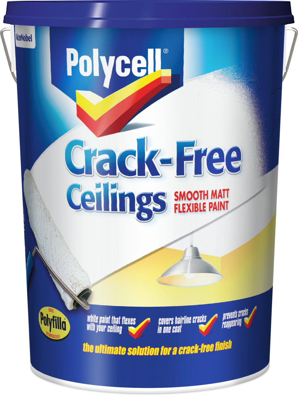 Polycell Crack Free Ceilings Smooth Matt 5L