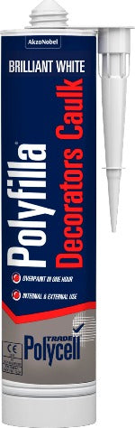 Polycell Trade Polyfilla Decorators Caulk Brilliant White 380ml