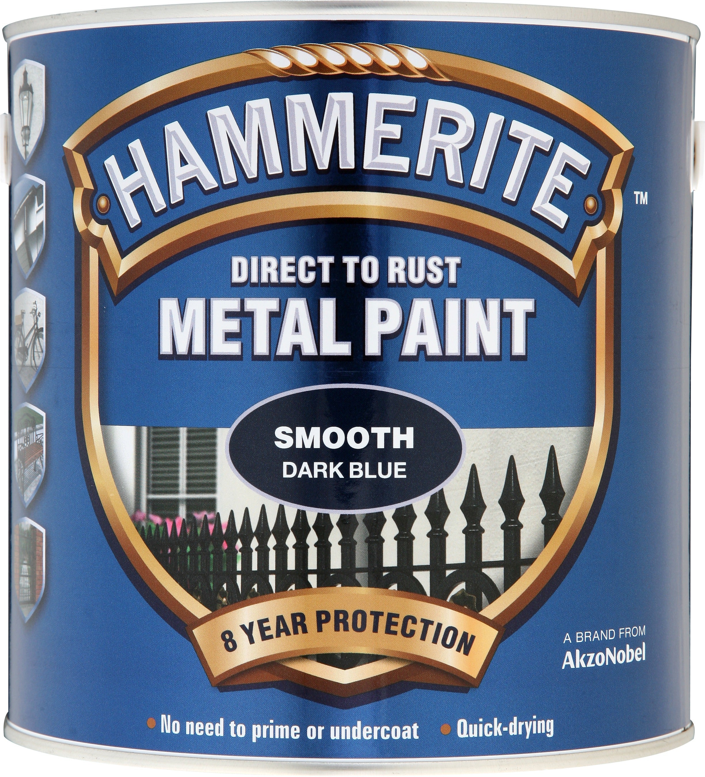 Hammerite Metal Paint Smooth Dark Blue 2.5L