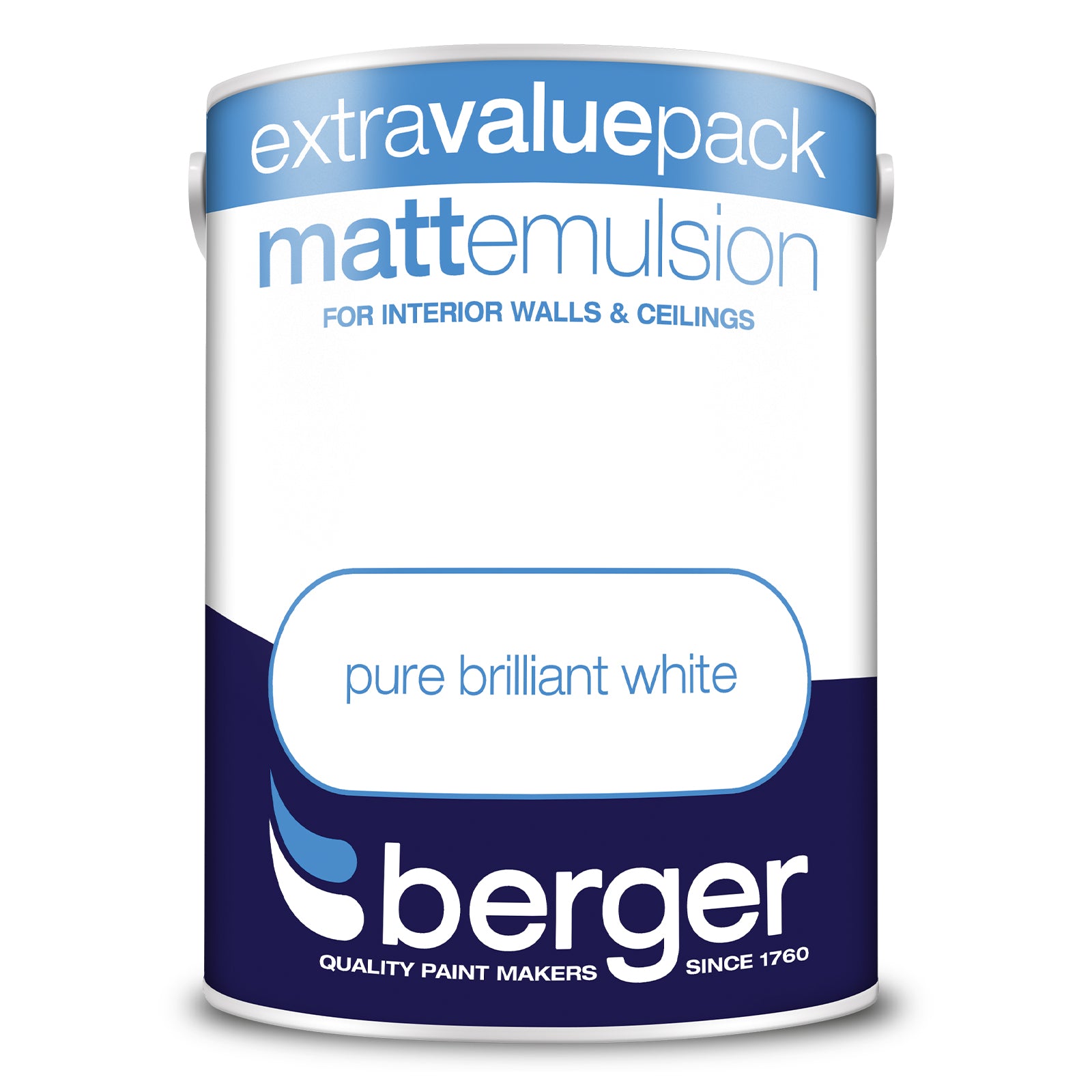 Berger Matt Emulsion Pure Brilliant White 3L