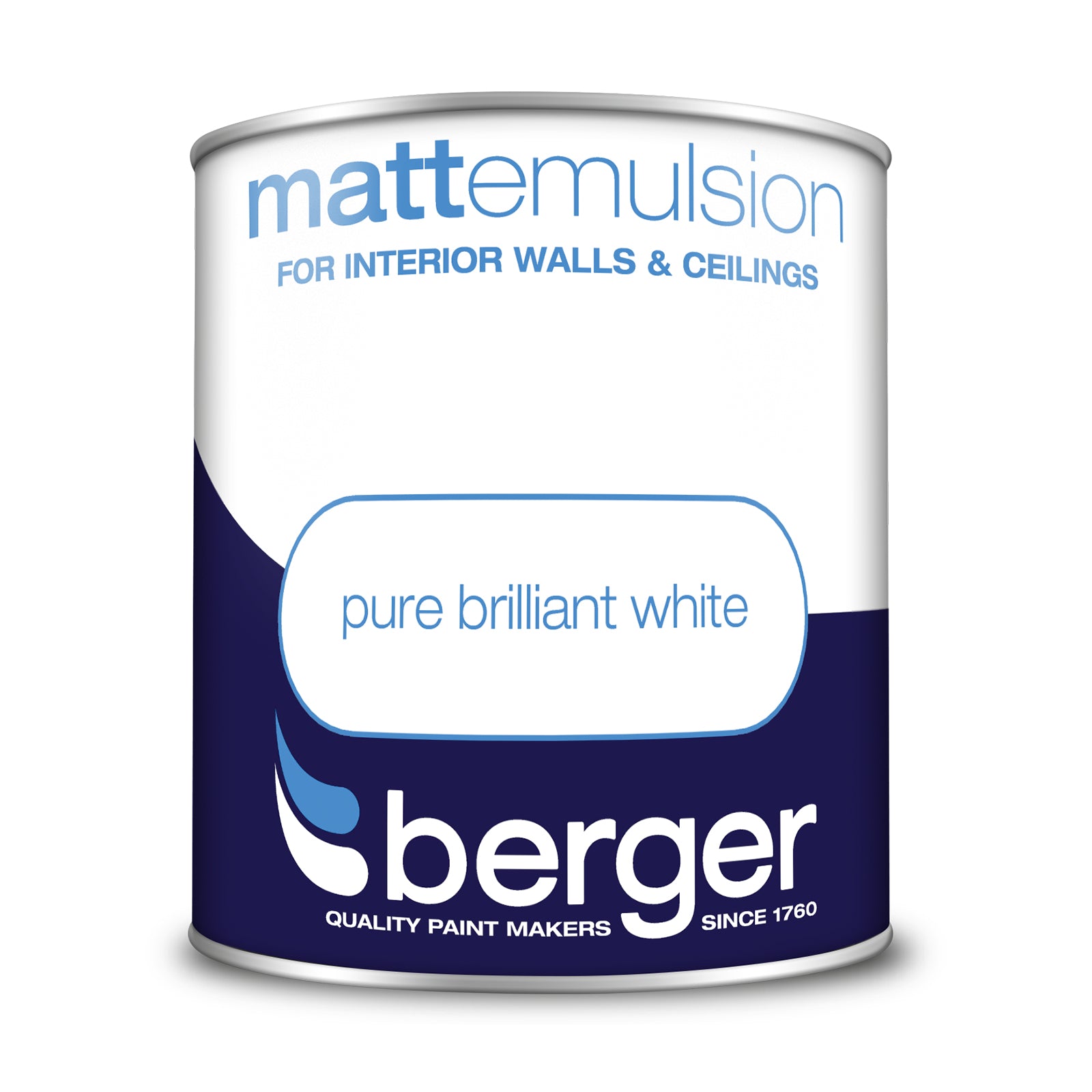 Berger Matt Emulsion Pure Brilliant White 1L