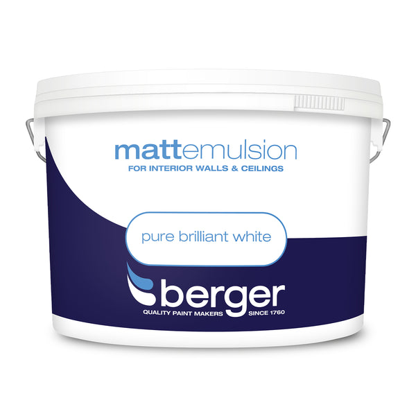Berger Matt Emulsion Pure Brilliant White 10L