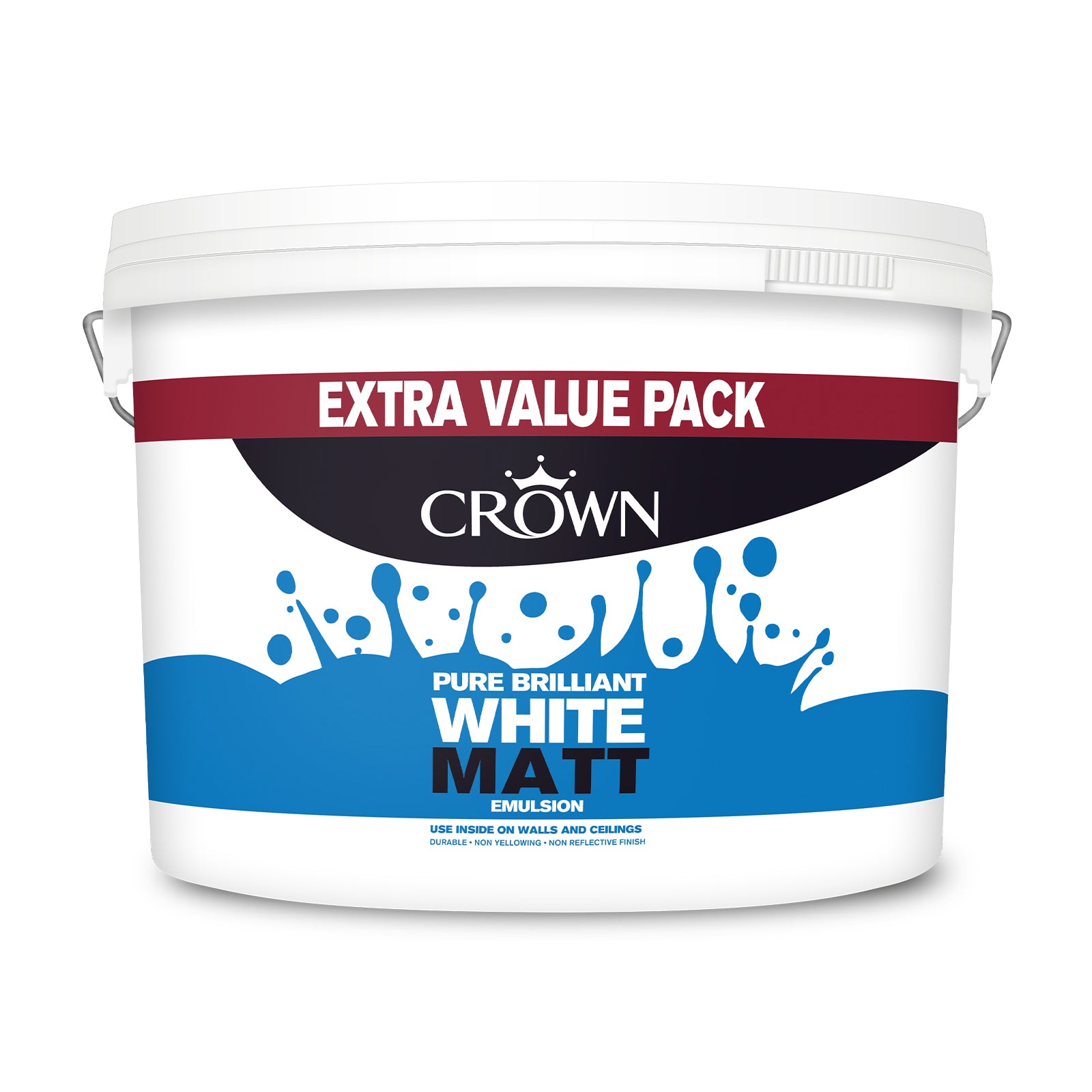 Crown Matt Emulsion Pure Brilliant White 7.5L