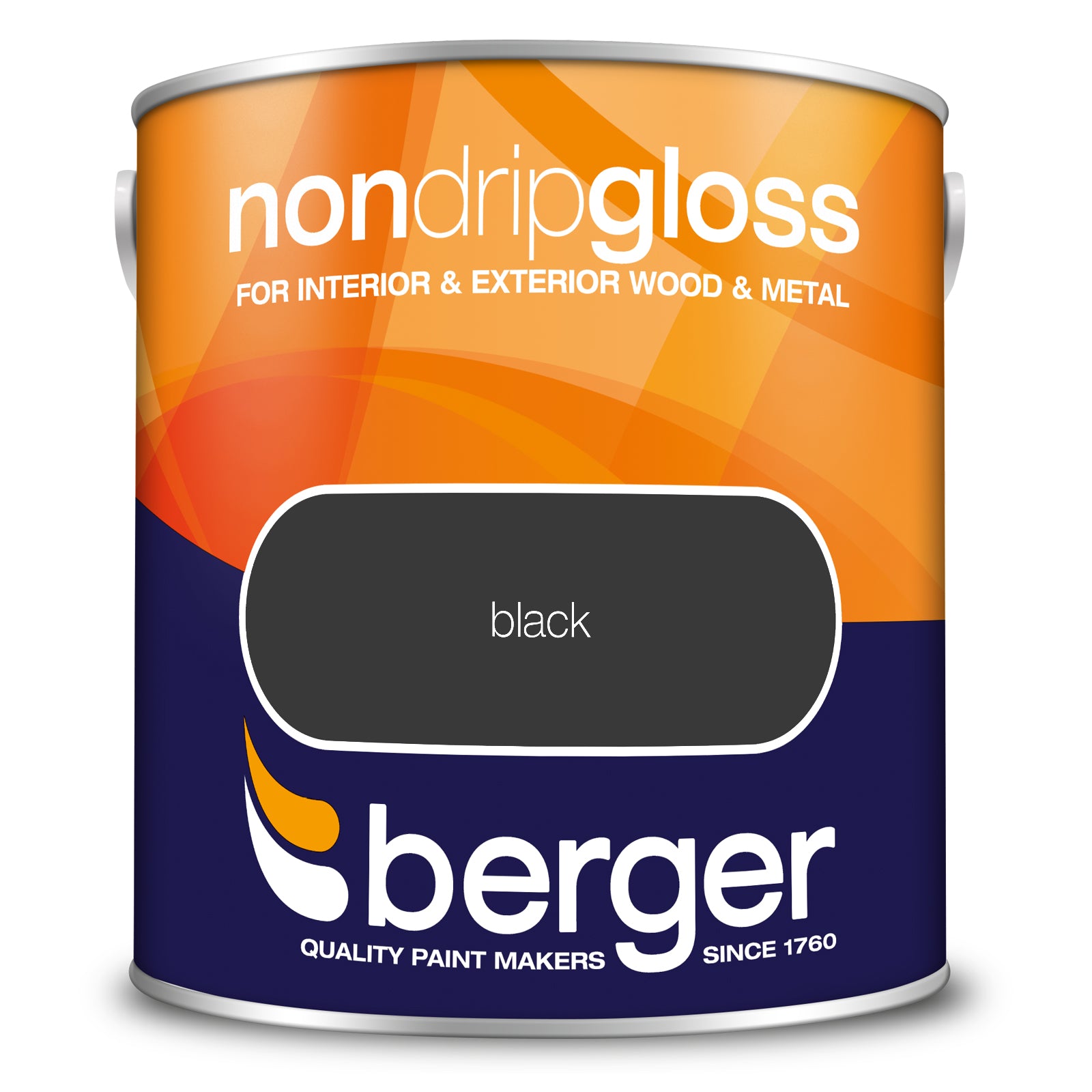 Berger Non Drip Gloss Black 2.5L