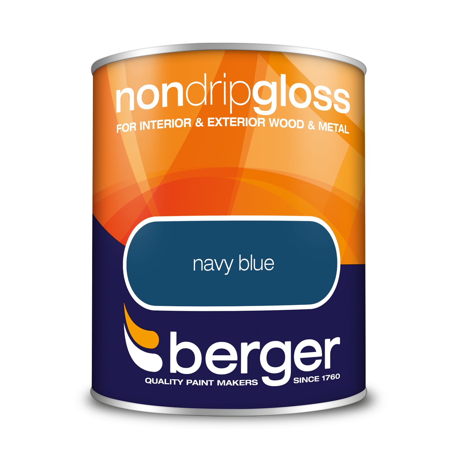 Berger Non Drip Gloss Navy Blue 750ml
