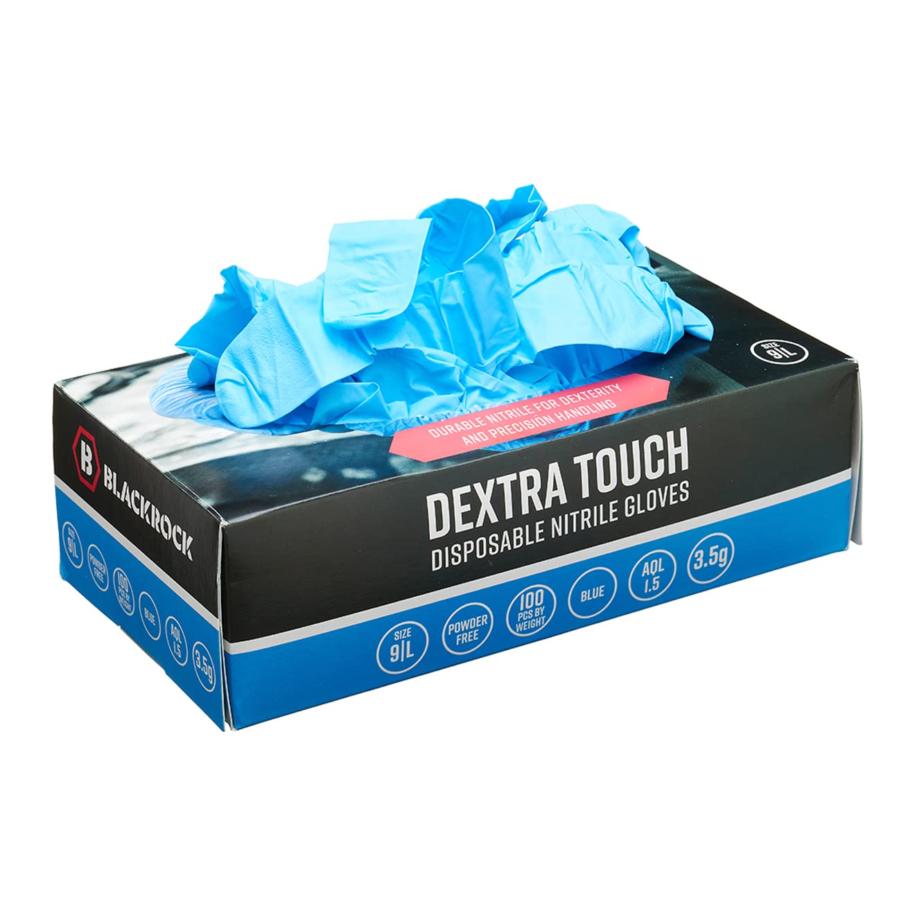 Blackrock Dextra Touch Disposable Nitrile Gloves Medium (100)