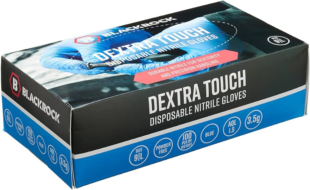 Blackrock Dextra Touch Disposable Nitrile Gloves Extra Large (100)