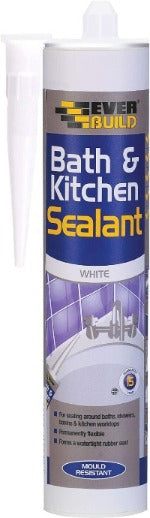 Everbuild Bath & Kitchen Sealant White 290ml