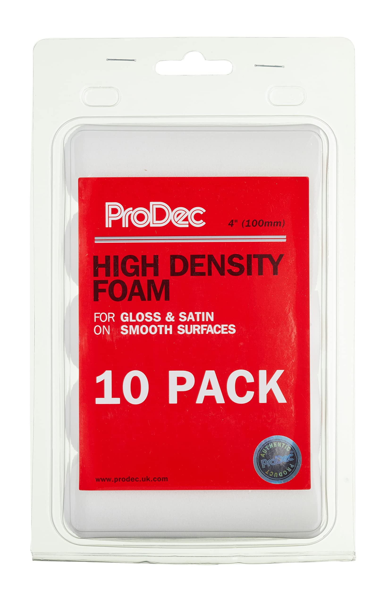 ProDec High Density Foam Rollers 4" (Pack of 10)