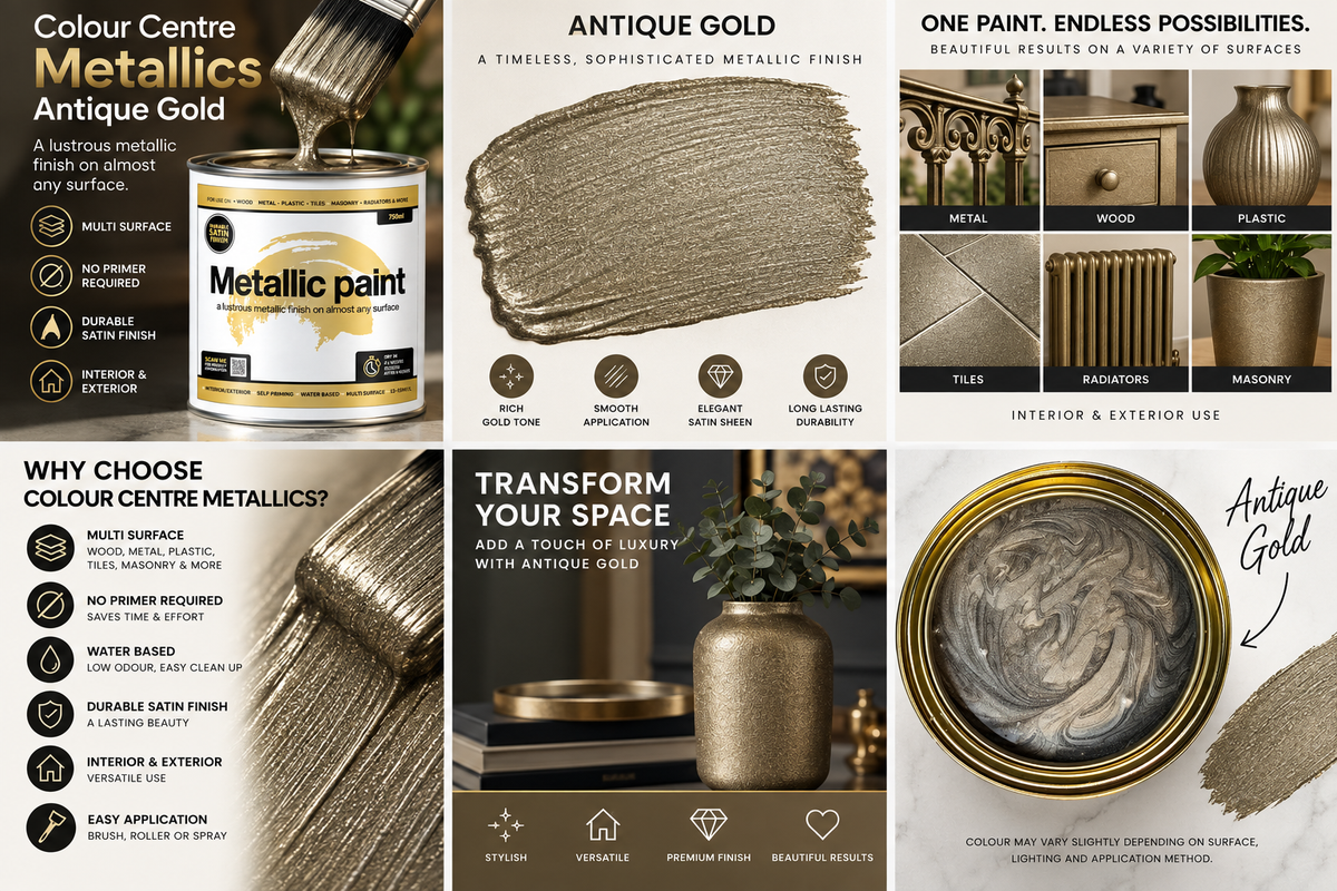 Colour Centre Metallics Antique Gold No.21