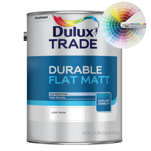 Dulux Trade Durable Flat Matt Tinted Colour 5L