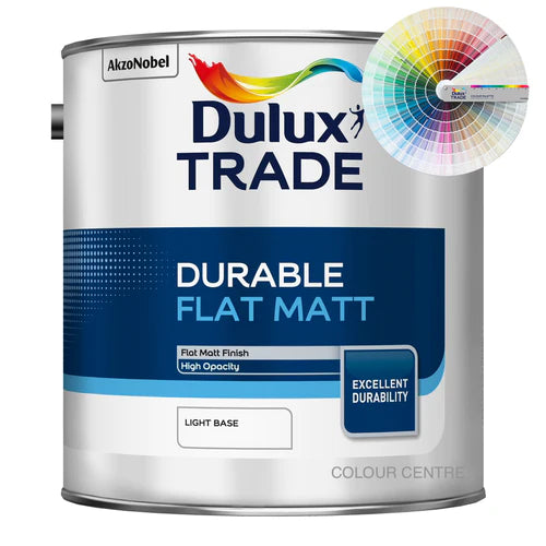 Dulux Trade Durable Flat Matt Tinted Colour 2.5L