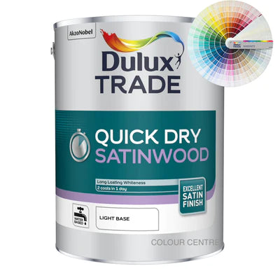 Dulux Trade Quick Drying Satinwood Tinted Colour 5L