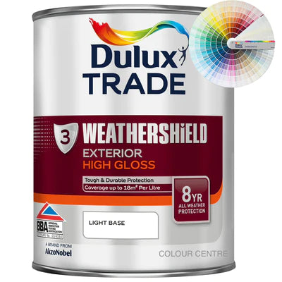 Dulux Trade Weathershield Exterior Gloss Tinted Colour 1L