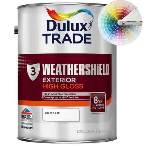 Dulux Trade Weathershield Exterior Gloss Tinted Colour 5L
