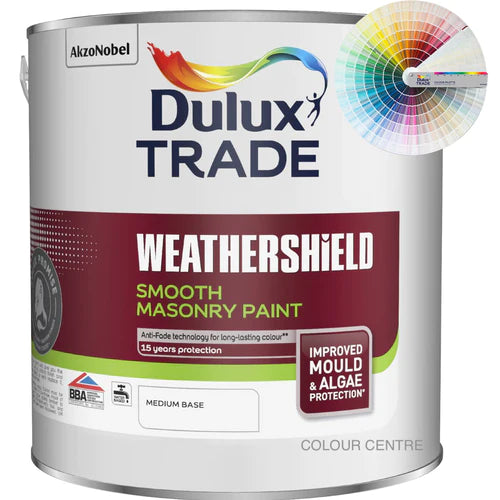 Dulux Trade Weathershield Smooth Masonry Tinted Colour 2.5L