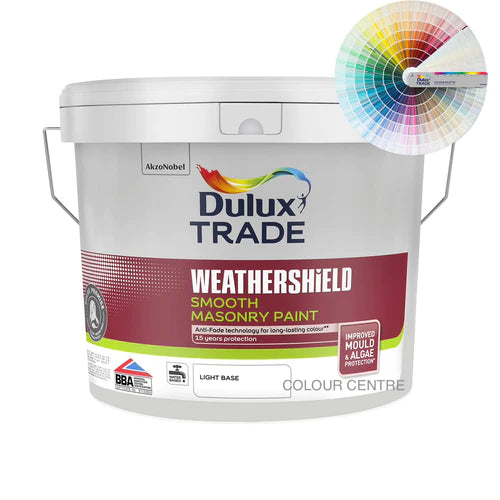 Dulux Trade Weathershield Smooth Masonry Tinted Colour 10L