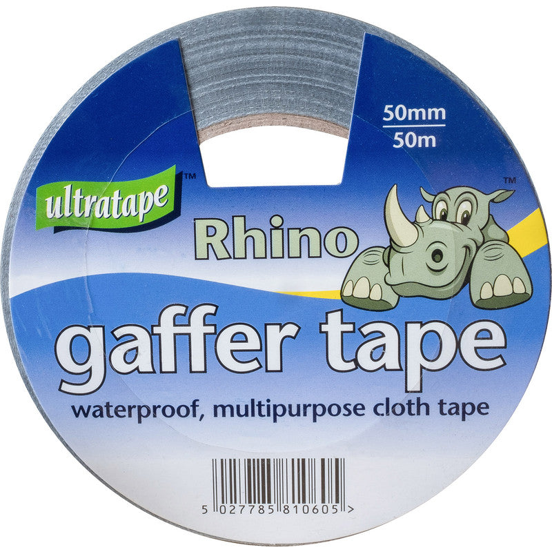 Heavy Duty Rhino Gaffer Tape Silver 50mm x 50m