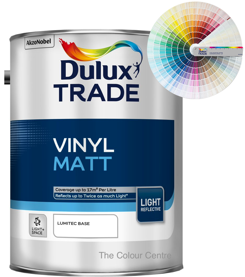 Dulux Trade Vinyl Matt Light & Space Lumitec Tinted Colour 5L