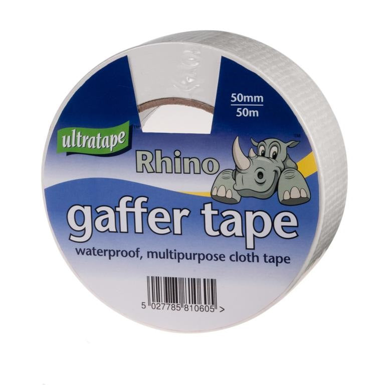 Heavy Duty Rhino Gaffer Tape White 50mm x 50m