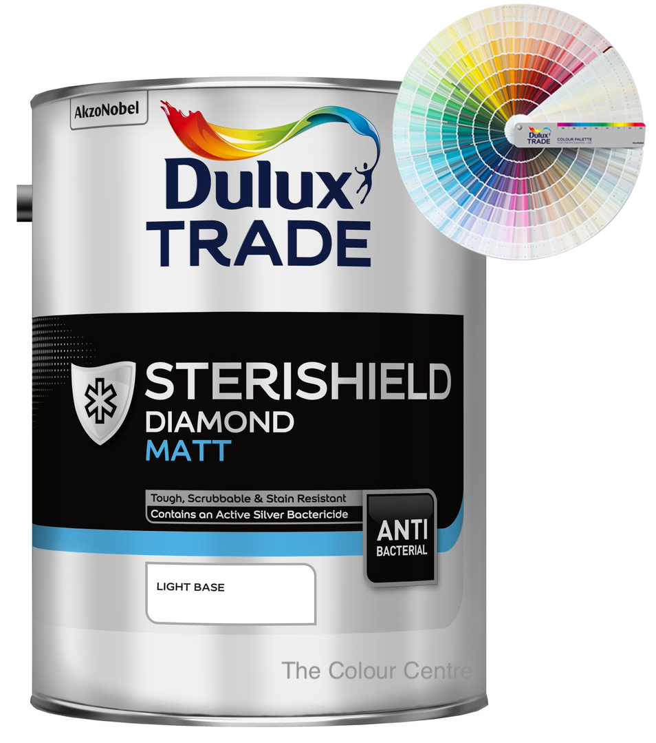 Dulux Trade Sterishield Diamond Matt Tinted Colour 5L