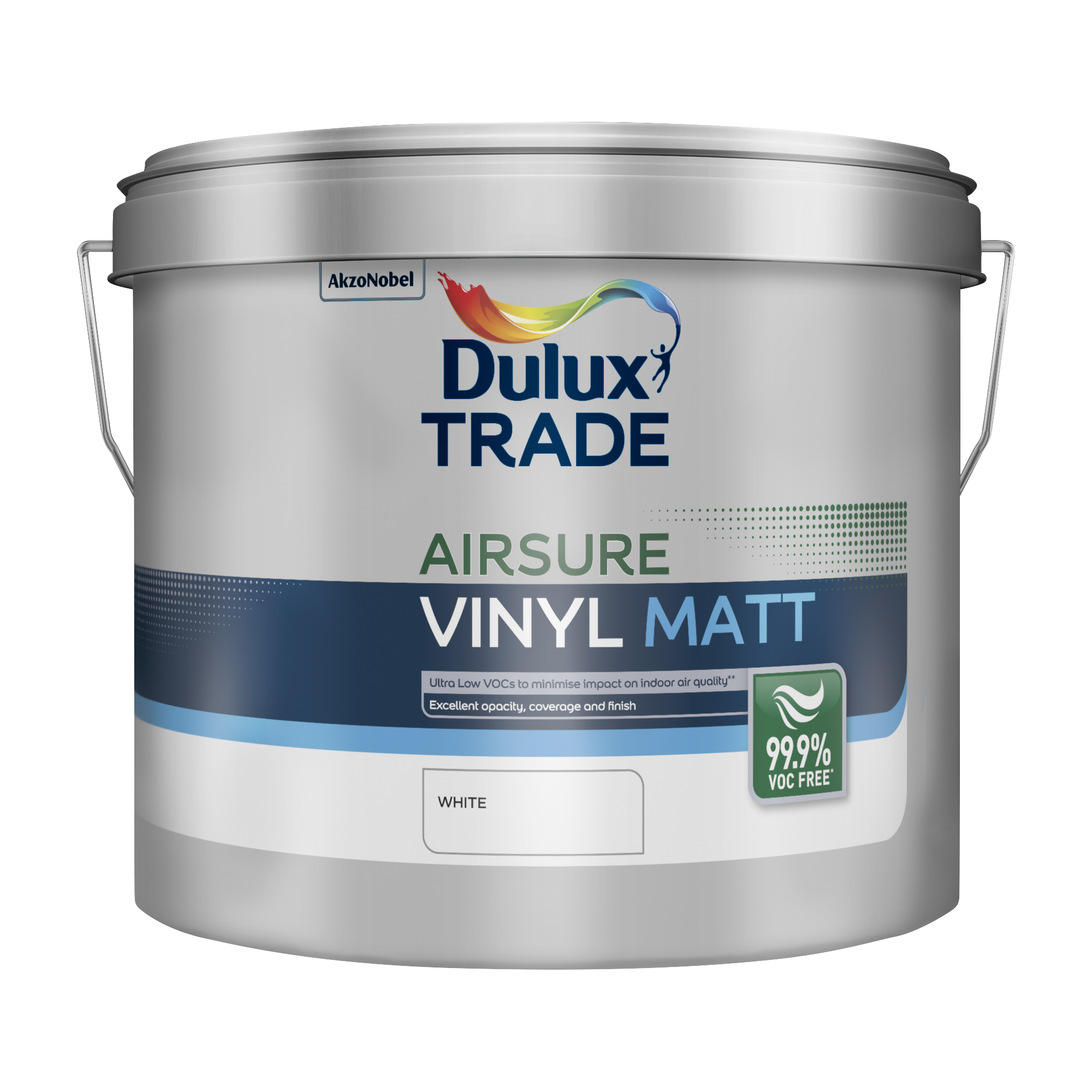 Dulux Trade Airsure Vinyl Matt White 10L
