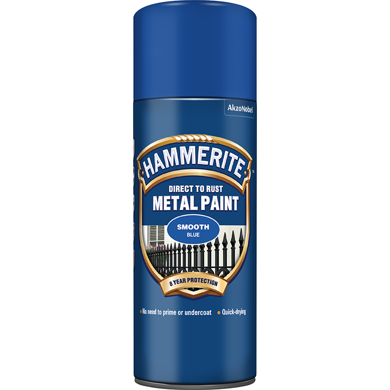 Hammerite Metal Paint Smooth Blue Aerosol 400ml