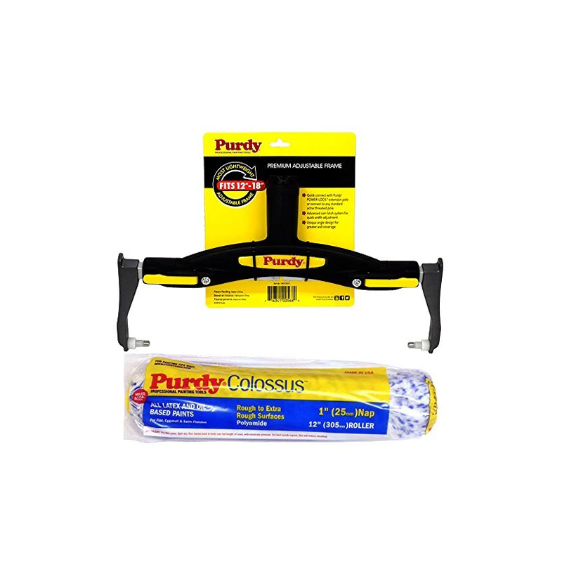 Purdy Adjustable Paint Roller Frame & Colossus 12" Sleeve