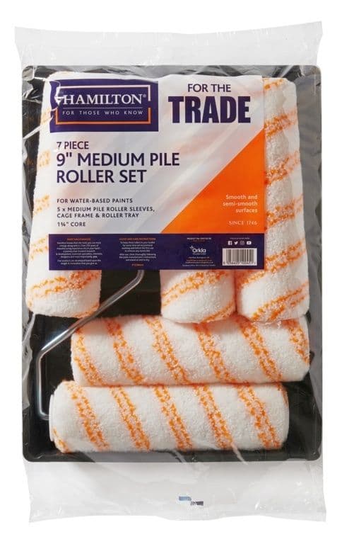 Hamilton For The Trade 7PC 9" Medium Pile Roller Set