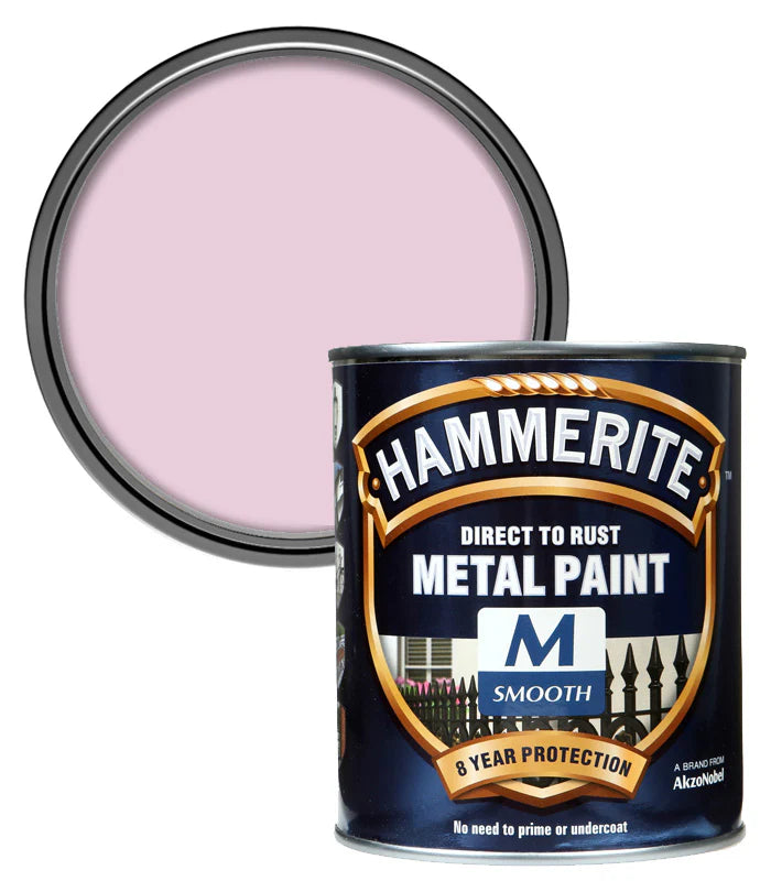 Hammerite Metal Paint Direct To Rust Smooth Pink Carousel 750ml