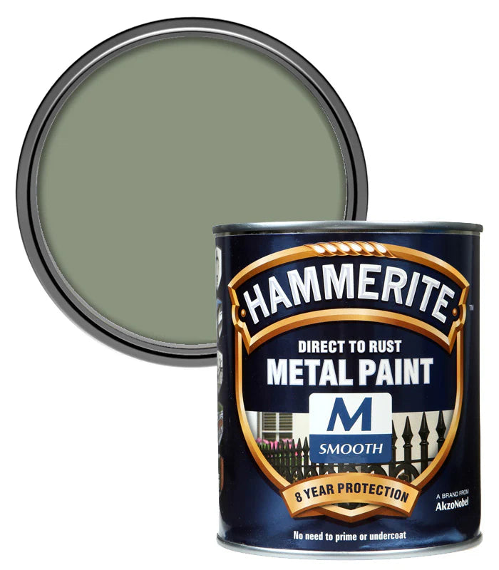 Hammerite Metal Paint Direct To Rust Smooth Spring Greenery 750ml