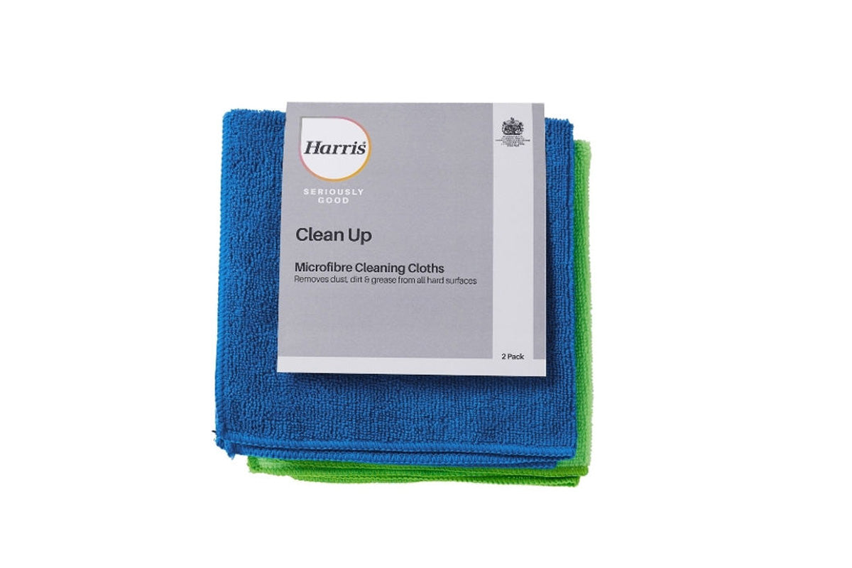 Harris Seriously Good Microfibre Cleaning Cloths (Pack of 2)
