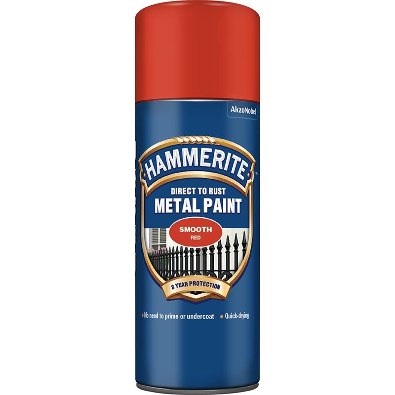 Hammerite Metal Paint Smooth Red Aerosol 400ml