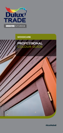Dulux Woodcare Professional Colour Guide