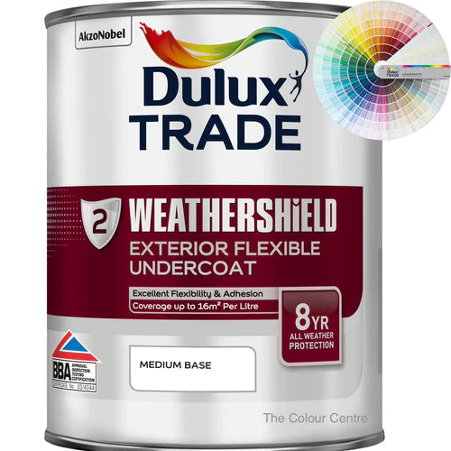 Dulux Trade Weathershield Exterior Undercoat Tinted Colour 1L
