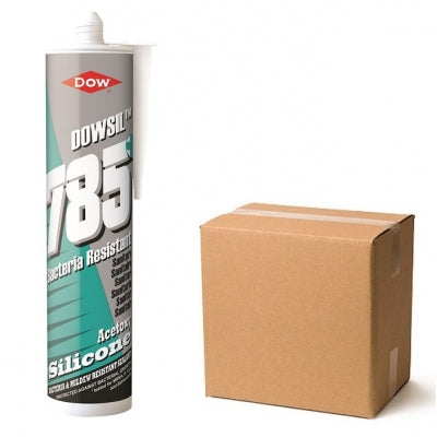 Dow Corning 785+ Sanitary Silicone Sealant White/Clear (Box of 12)
