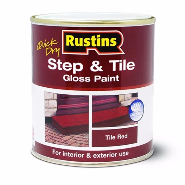 Rustins Quick Dry Step & Tile Red 250ml/500ml/1L/2.5L