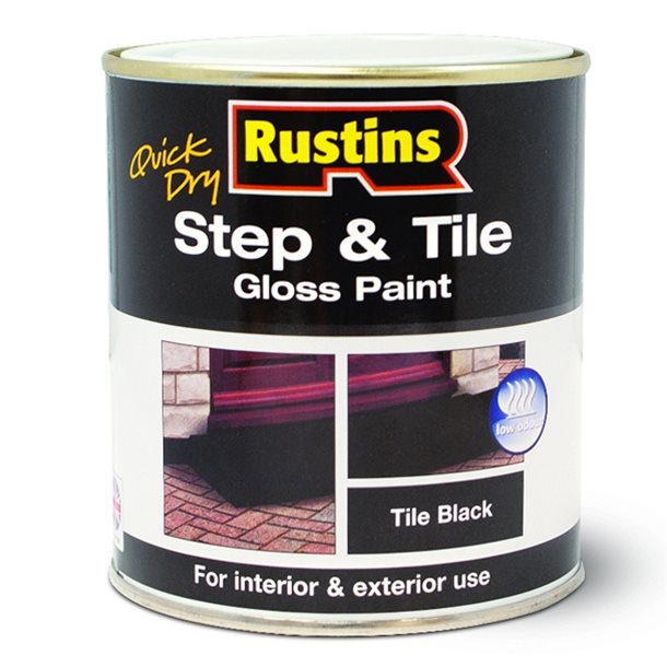 Rustins Quick Dry Step & Tile Black 250ml/500ml/1L