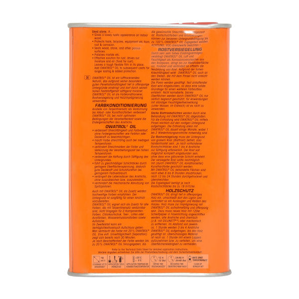 Owatrol Oil Paint Conditioner & Rust Inhibitor 500ml/1L
