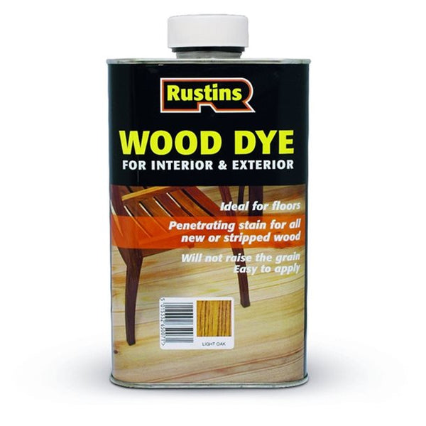 Rustins Wood Dye Dark Teak (Solvent-Based)