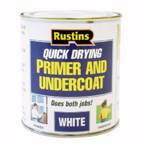 Rustins Primer & Undercoat White 250ml/500ml/1L/2.5L
