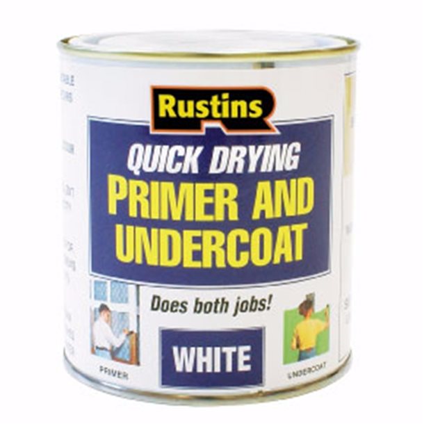 Rustins Primer & Undercoat White 250ml/500ml/1L/2.5L