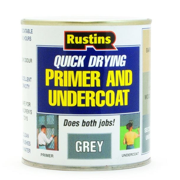 Rustins Primer & Undercoat Grey 250ml/500ml/1L/2.5L
