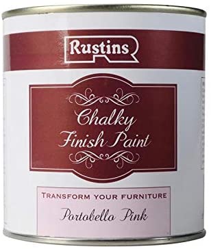 Rustins Chalky Finish Paint Portobello Pink 250ml/500ml
