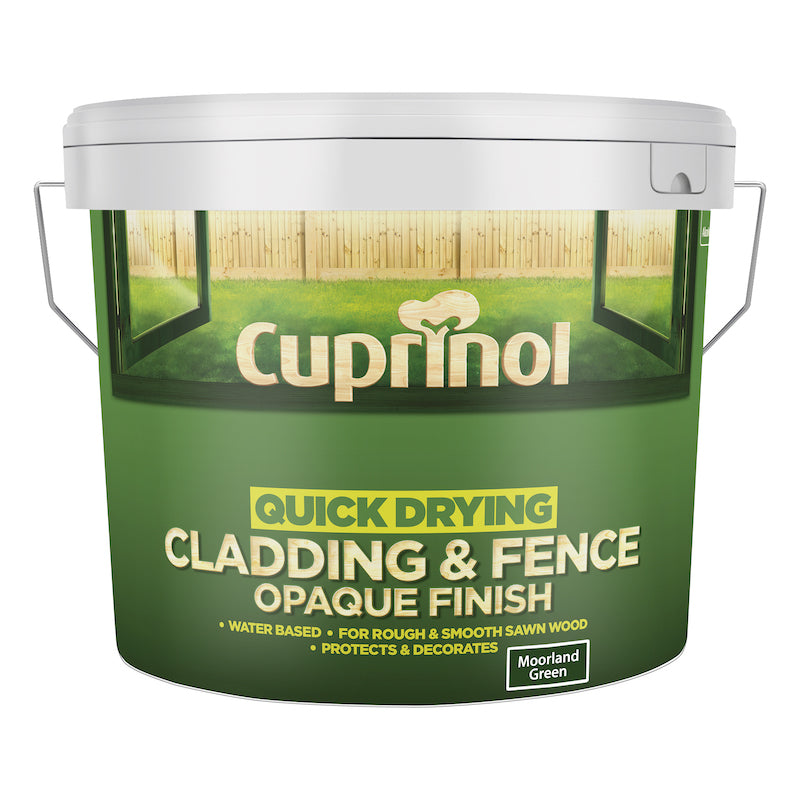 Cuprinol QD Cladding Fence Opaque Moorland Green 10L
