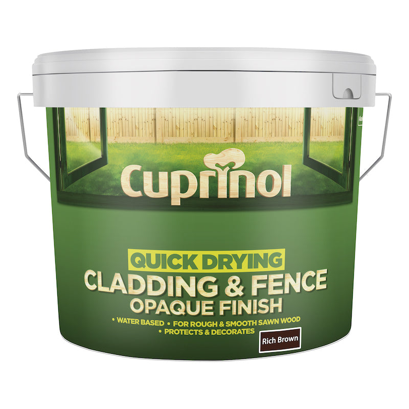 Cuprinol QD Cladding Fence Opaque Rich Brown 10L