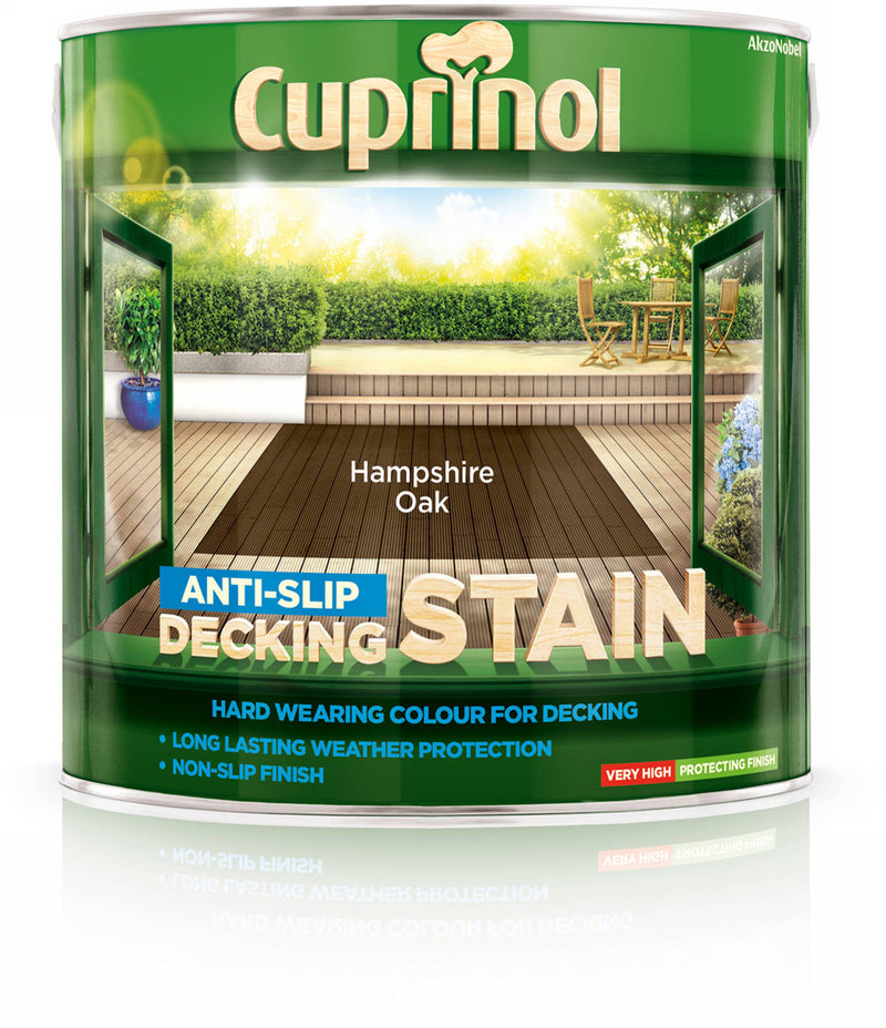 Cuprinol Anti-Slip Decking Stain Hampshire Oak 2.5L