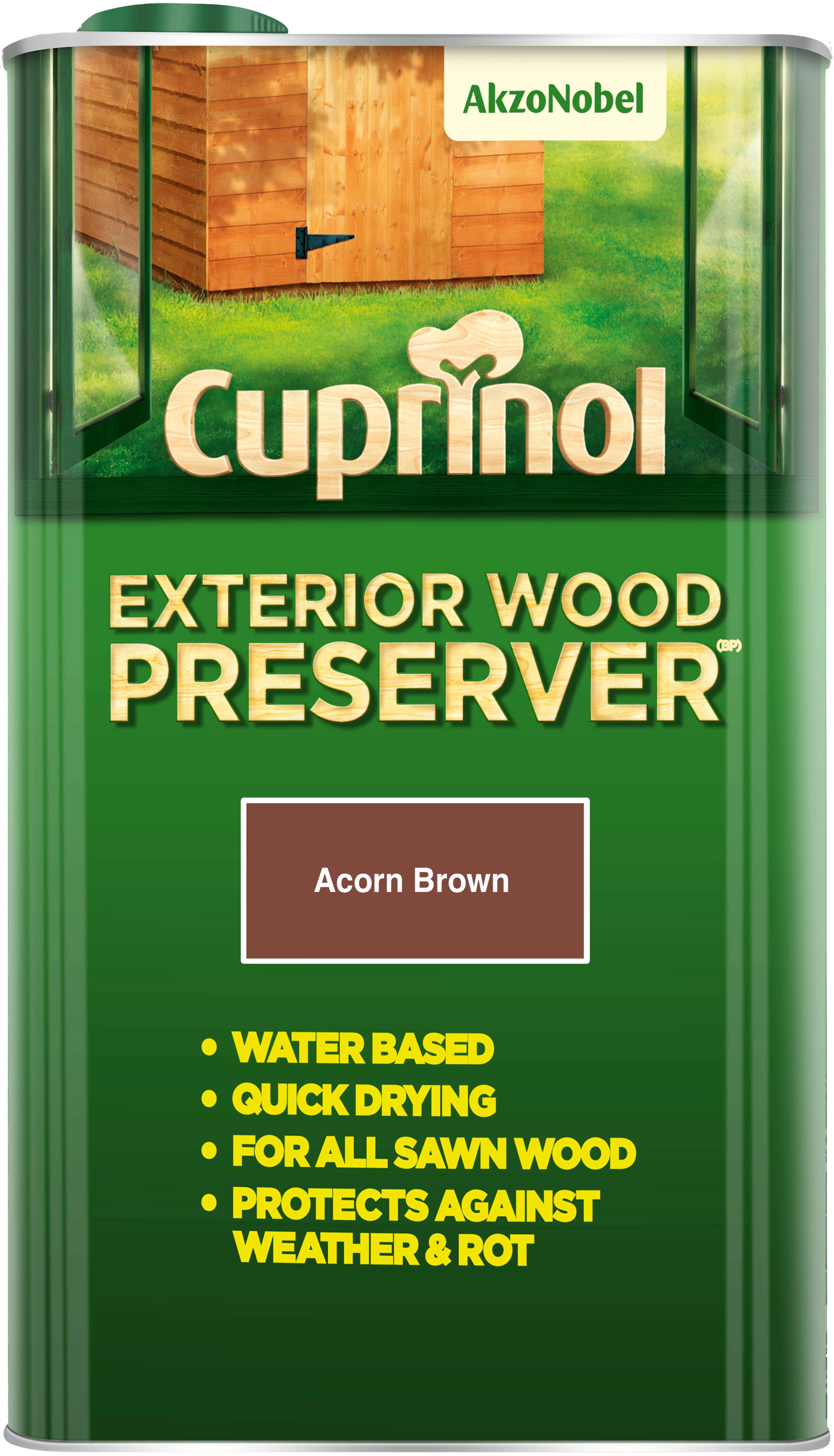 Cuprinol Exterior Wood Preserver (BP) Acorn Brown 5L