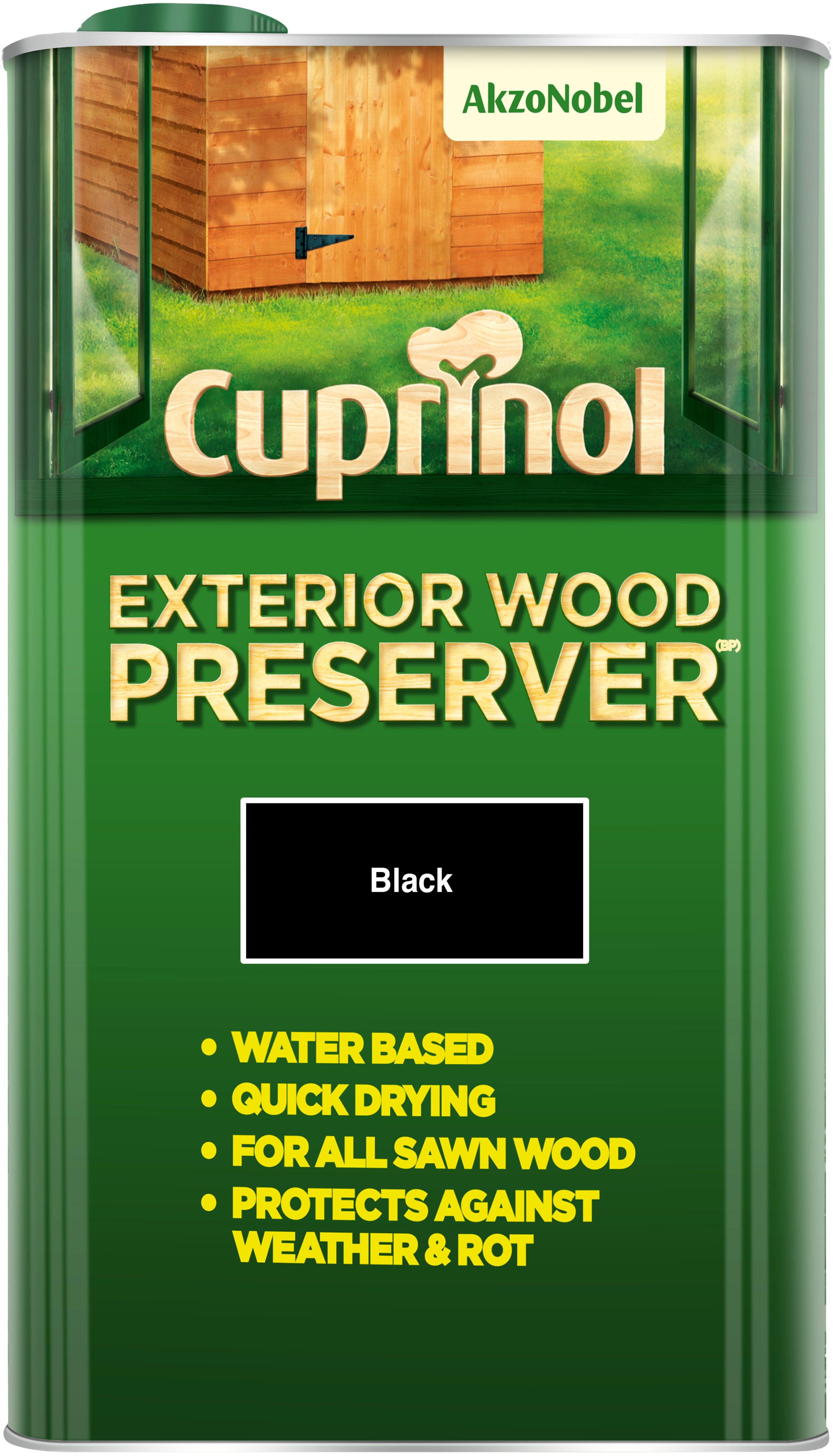 Cuprinol Exterior Wood Preserver (BP) Black 5L